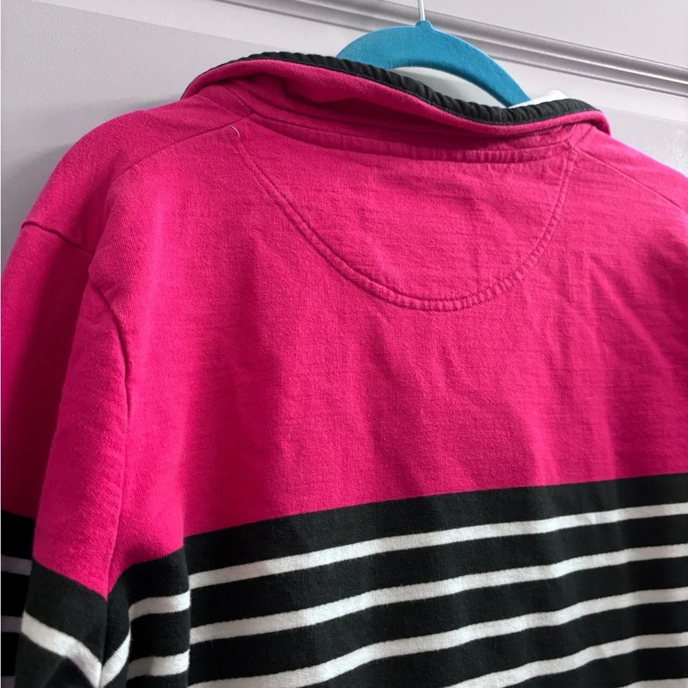 Rugby Shirt Women Pink Color Stripe Polo Heritage Collection Lansdowne Ireland - Picture 11 of 11